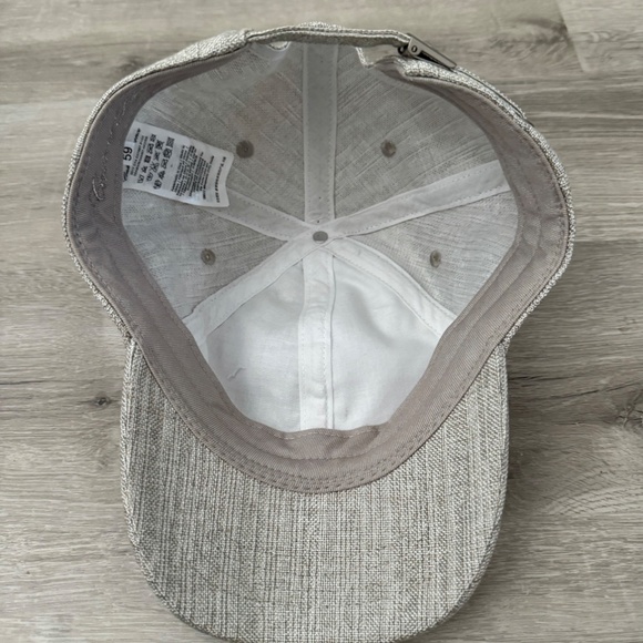 Conte of Florence Unisex beige Cotton Blend Hat Italy Classic Luxury - Picture 8 of 10